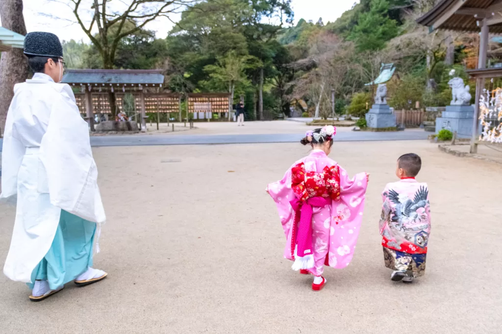 竈門神社の境内